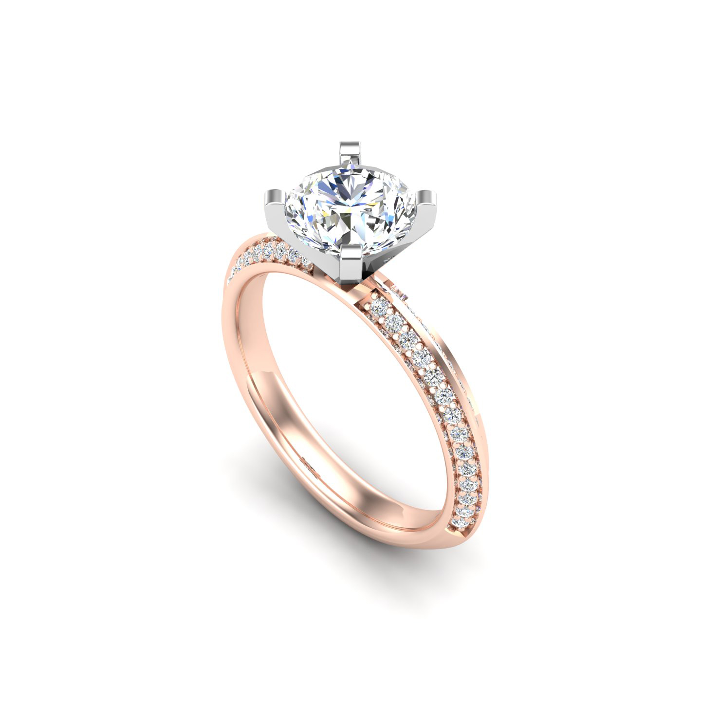 Raya Knife Edge Pave Ring